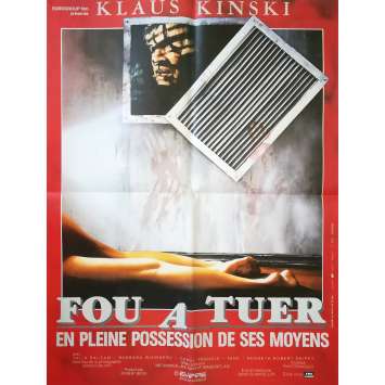 FOU A TUER Affiche de film - 60x80 cm. - 1986 - Klaus Kinski, David Schmoeller