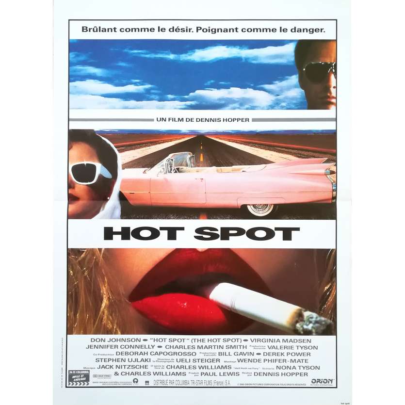 HOT SPOT Original Movie Poster  - 15x21 in. - 1990 - Dennis Hopper, Don Johnson