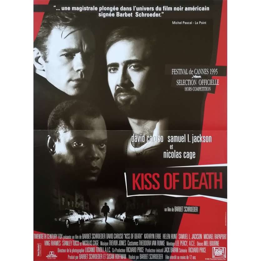 KISS OF DEATH Affiche de film - 40x60 cm. - 1995 - Nicolas Cage, Barbet Schroeder