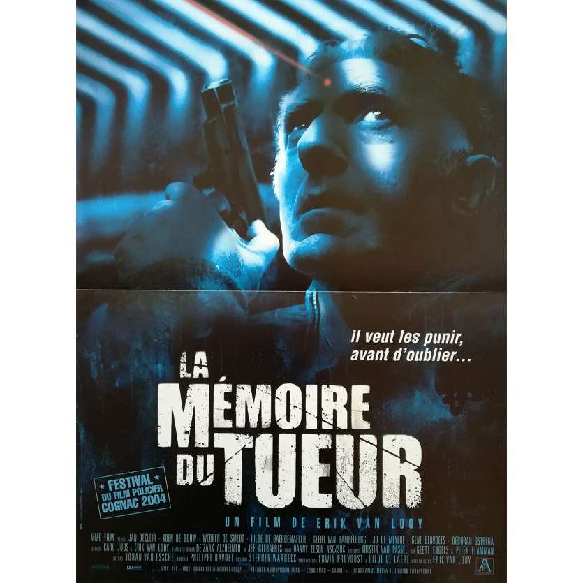 THE MEMORY OF A KILLER Original Movie Poster  - 15x21 in. - 2003 - Erik Van Looy, Koen De Bouw