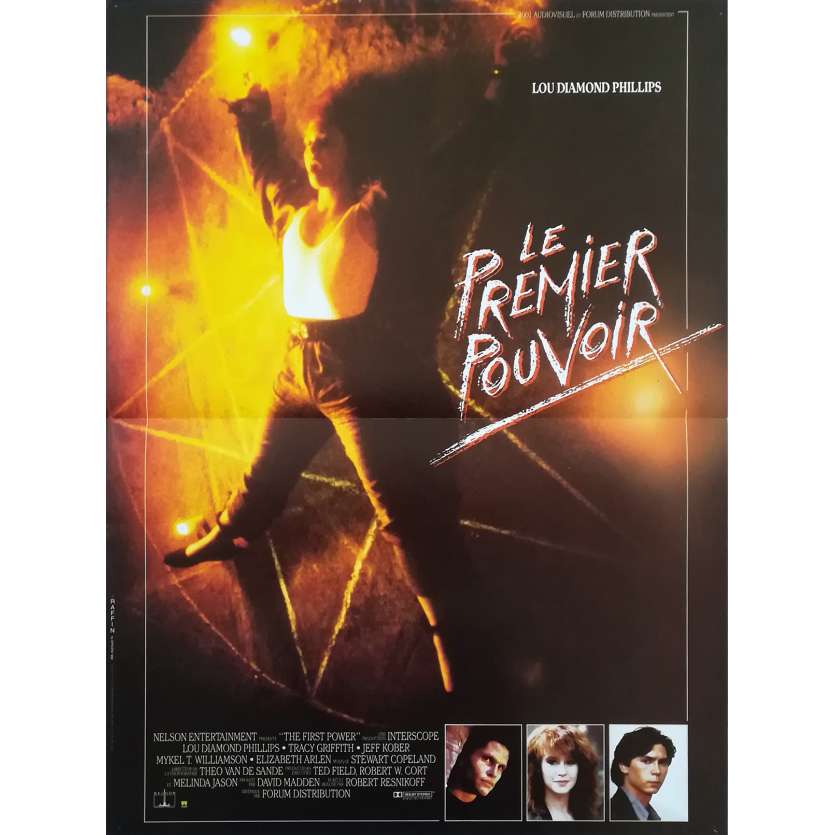 THE FIRST POWER Original Movie Poster  - 15x21 in. - 1990 - Robert Resnikoff, Lou Diamond Philips