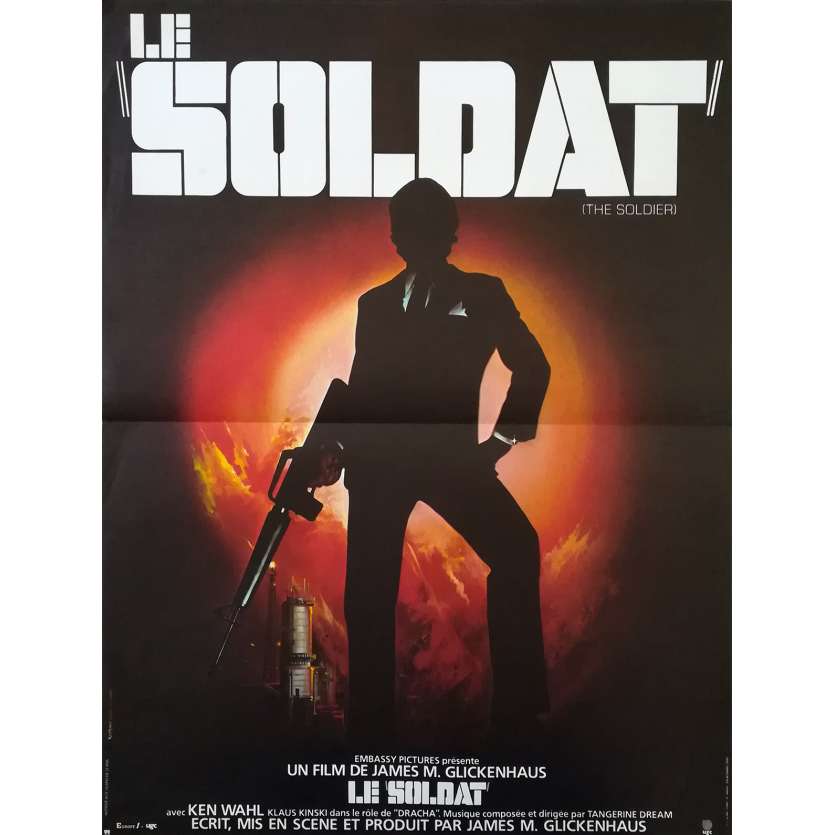 THE SOLDIER Original Movie Poster - 15x21 in. - 1982 - James Glickenhaus, Ken Wahl