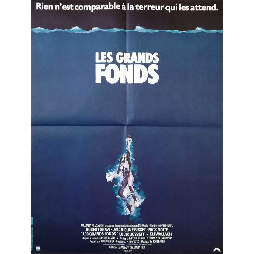 LES GRANDS FONDS Affiche de film - 60x80 cm. - 1977 - Jaqueline Bisset, Peter Yates