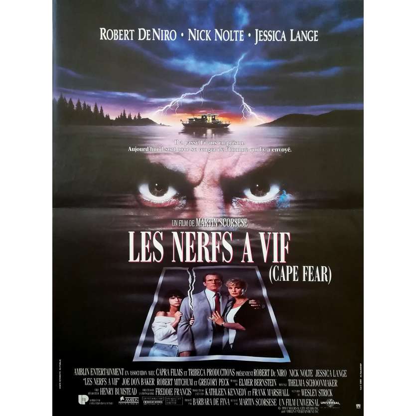 LES NERFS A VIF Affiche de film  - 40x60 cm. - 1995 - Robert de Niro, Martin Scorsese