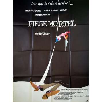 PIEGE MORTEL Affiche de film - 120x160 cm. - 1982 - Michael Caine, Christopher Reeve, Sidney Lumet