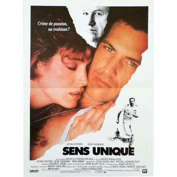 SENS UNIQUE Affiche de film - 40x60 cm. - 1987 - Kevin Costner, Roger Donaldson