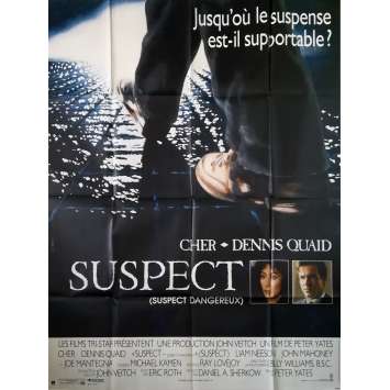 SUSPECT Original Movie Poster - 47x63 in. - 1987 - Peter Yates, Dennis Quaid