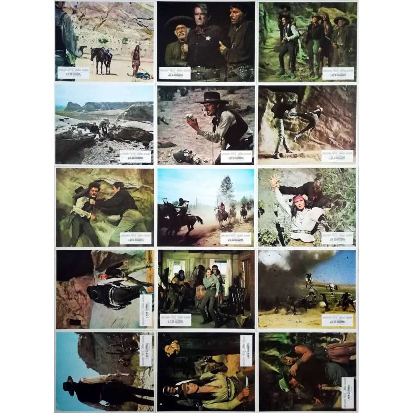 MACKENNA'S GOLD Original Lobby Cards x15 - 9x12 in. - 1969 - J. Lee Thomson, Gregory Peck