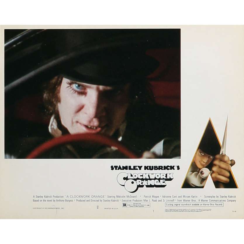 ORANGE MECANIQUE Photo de film N01 - 20x25 cm. - 1971 - Malcom McDowell, Stanley Kubrick