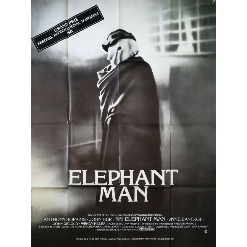 ELEPHANT MAN Original Movie Poster  - 47x63 in. - 1980 - David Lynch, John Hurt