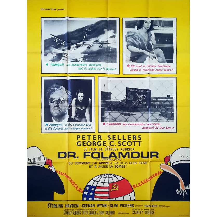 DR. STRANGELOVE Original Movie Poster  - 47x63 in. - 1964 - Stanley Kubrick, Peter Sellers