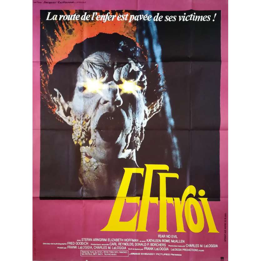 EFFROI Affiche de film - 120x160 cm. - 1981 - Stefan Arngrim, Franck LaLoggia