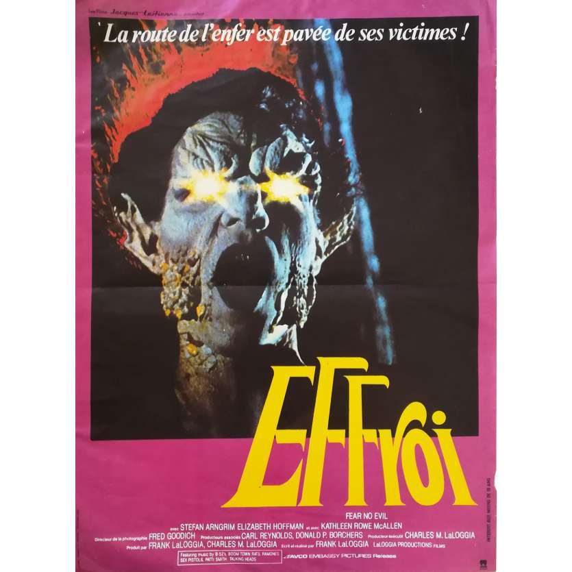 EFFROI Affiche de film - 40x60 cm. - 1981 - Stefan Arngrim, Franck LaLoggia