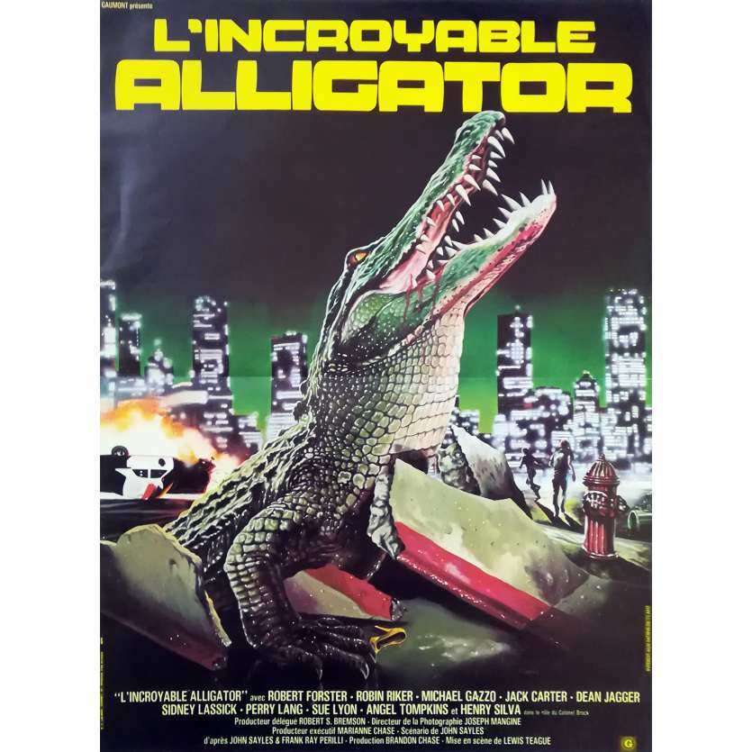 THE GREAT ALLIGATOR Original Movie Poster - 15x21 in. - 1979 - Sergio Martino, Barbara Bach
