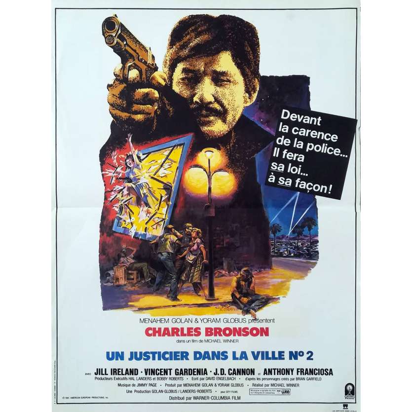 JUSTICIER DANS LA VILLE 2 Affiche 40x60 FR '82 Charles Bronson, Death Wish