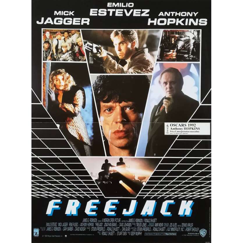 FREEJACK French Movie Poster 15x21 - 1992 - Geoff Murphy, Mick Jagger