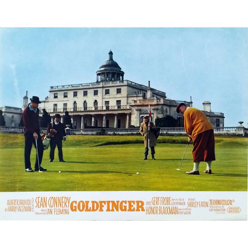 GOLDFINGER Original Lobby Card N03 - 9x12 in. - 1964 - Guy Hamilton, Sean Connery
