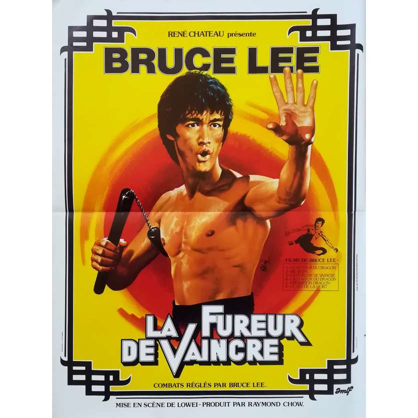 LA FUREUR DE VAINCRE Affiche de film  - 40x60 cm. - 1972 - Bruce Lee, Wei Lo