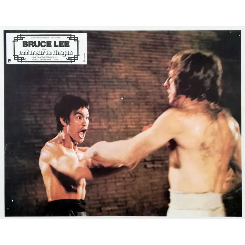 THE WAY OF THE DRAGON Original Lobby Card N01 - 9x12 in. - 1974 - Bruce Lee, Bruce Lee, Chuck Norris
