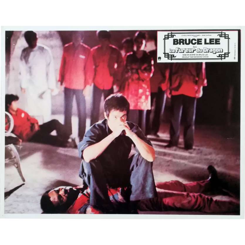 THE WAY OF THE DRAGON Original Lobby Card N04 - 9x12 in. - 1974 - Bruce Lee, Bruce Lee, Chuck Norris