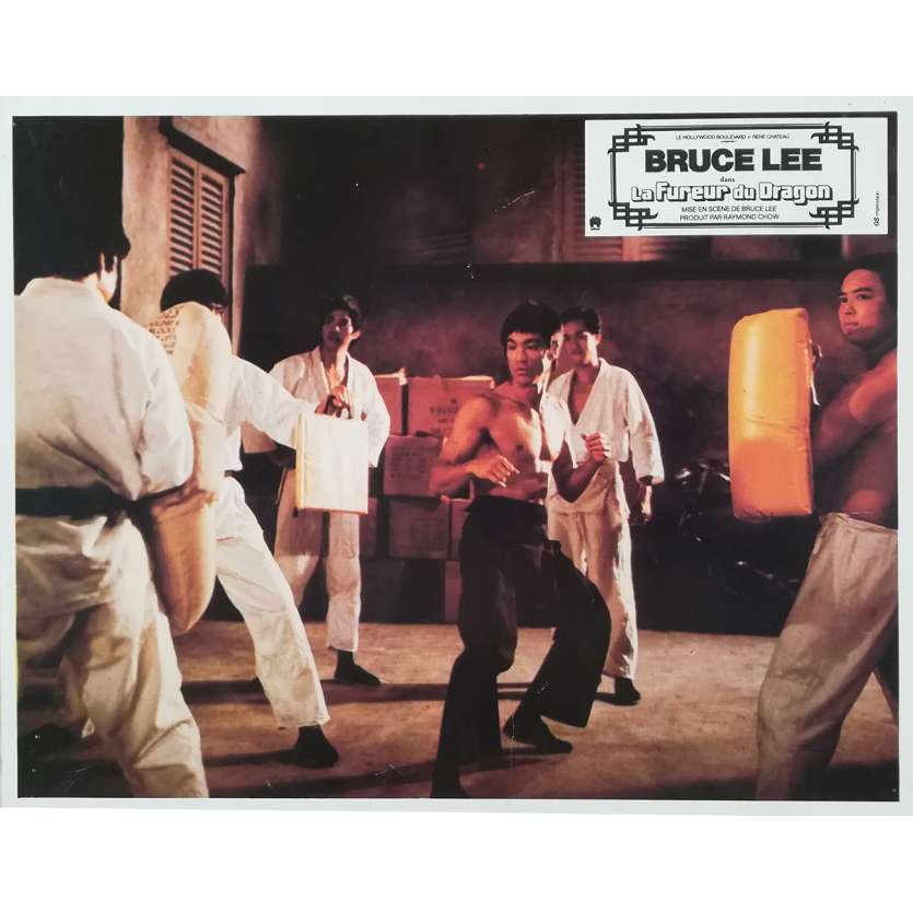 THE WAY OF THE DRAGON Original Lobby Card N05 - 9x12 in. - 1974 - Bruce Lee, Bruce Lee, Chuck Norris
