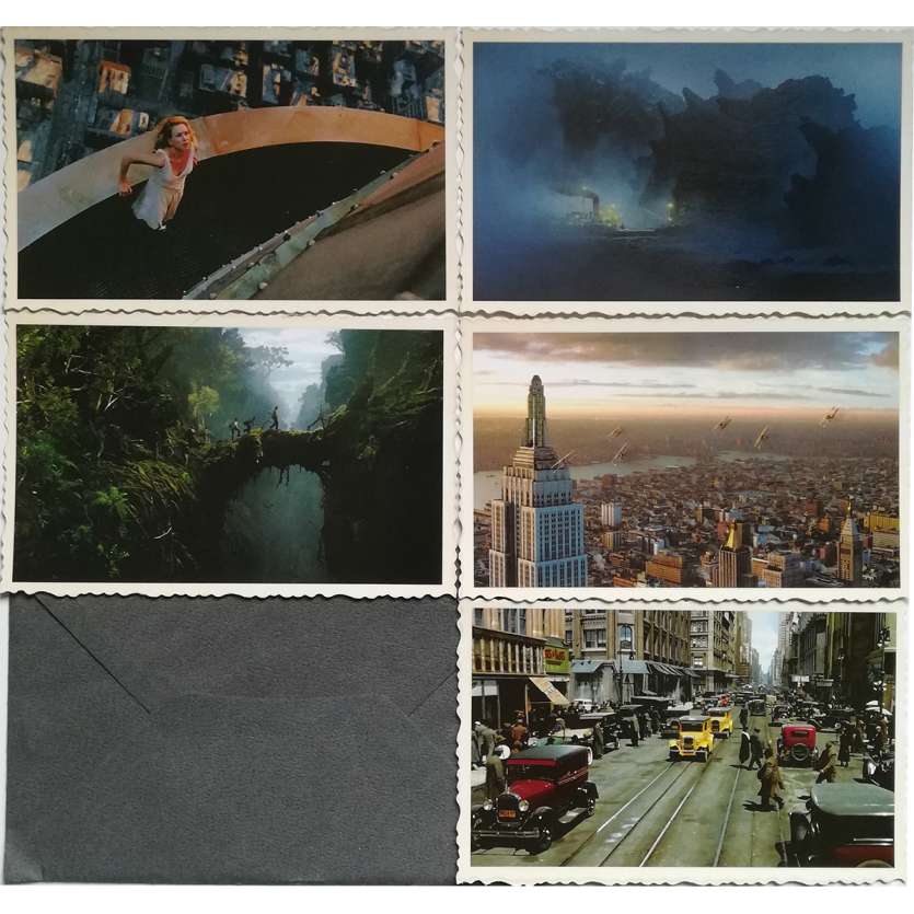 KING KONG Cartes Postales x5 - 9x14 cm. - 2005 - Peter Jackson