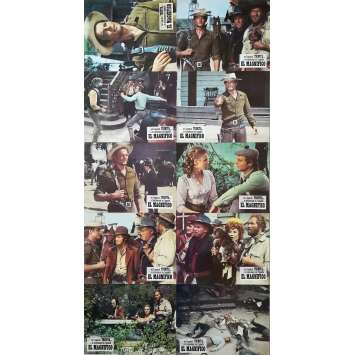 MAN OF THE EAST Original Lobby Cards x10 - 9x12 in. - 1972 - Enzo Barboni, Terence Hill