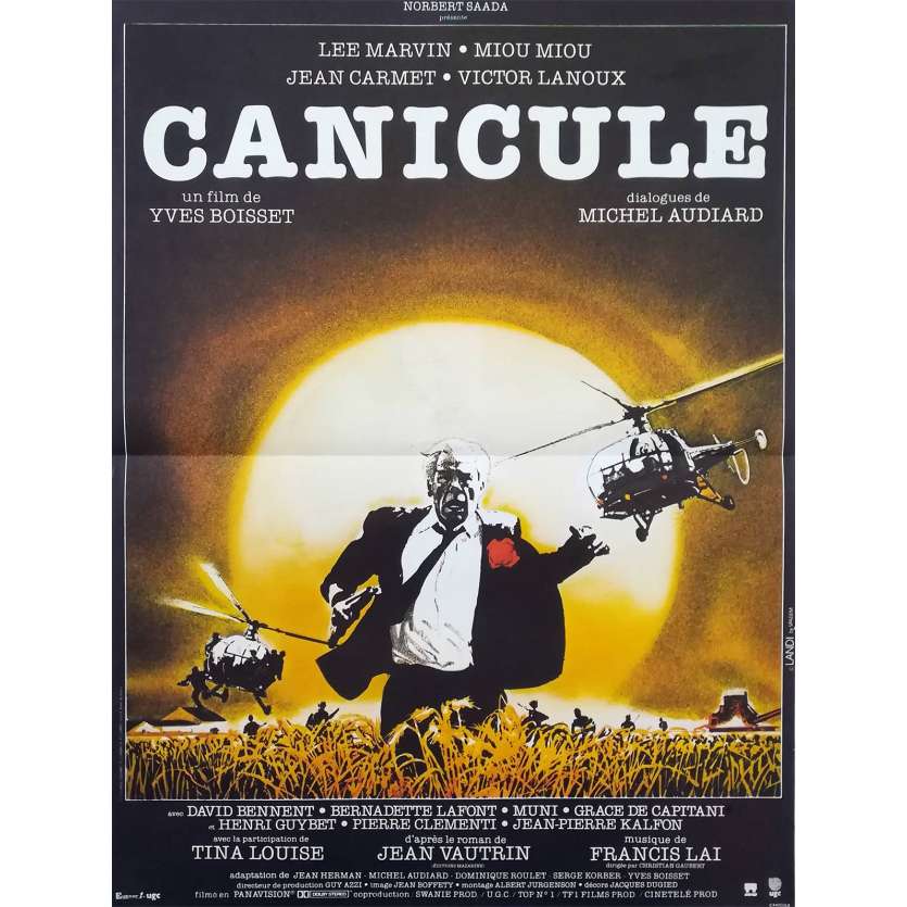 CANICULE Affiche 40x60 FR '84 Lee Marvin, Yves Boisset