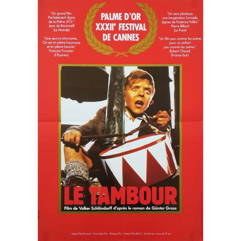 LE TAMBOUR Affiche de film - 40x60 cm. - 1979 - David Bennent, Volker Schlöndorff