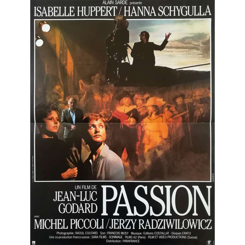 PASSION Original Movie Poster - 15x21 in. - 1982 - Jean-Luc Godard, Isabelle Huppert