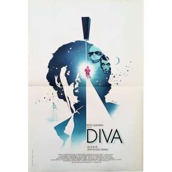 DIVA Affiche de film - 40x60 cm. - 1981 - Jean-Hugues Anglade, Jean-Jacques Beineix DIVA Affiche de film - 40x60 cm. - 1981 - Jean-Hugues Anglade, Jean-Jacques Beineix