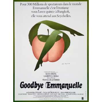 GOODBYE EMMANUELLE Autocollant - 30x40 cm. - 1977 - Sylvia Kristel, François Leterrier GOODBYE EMMANUELLE Autocollant - 30x40 cm. - 1977 - Sylvia Kristel, François Leterrier