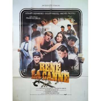 RENE LA CANNE Affiche de film - 120x160 cm. - 1977 - Gérard Depardieu, Francis Girod