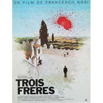 TROIS FRERES Affiche de film - 40x60 cm. - 1981 - Philippe Noiret, Francesco Rosi