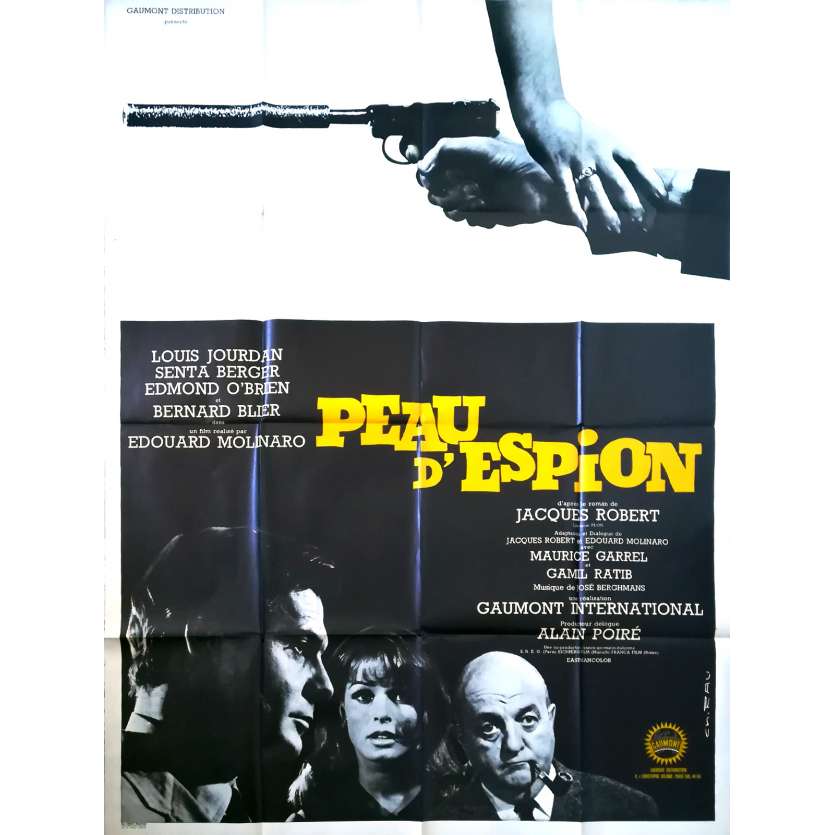 PEAU D'ESPION Affiche de film Mod B - 120x160 cm. - 1967 - Louis Jourdan, Edouard Molinaro