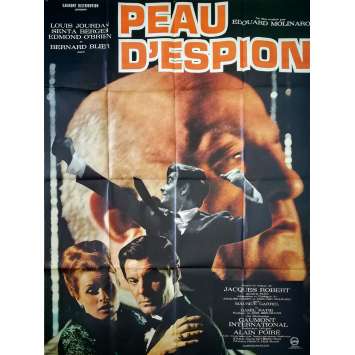 PEAU D'ESPION Affiche de film Mod A - 120x160 cm. - 1967 - Louis Jourdan, Edouard Molinaro