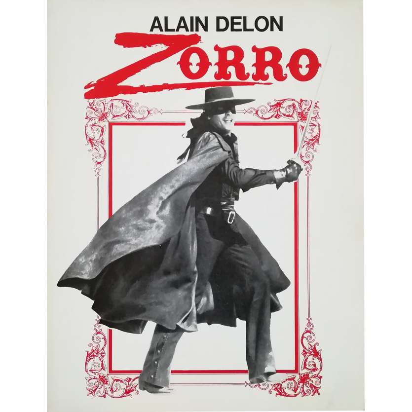 ZORRO Original Herald 4p - 10x12 in. - 1975 - Duccio Tessari, Alain Delon