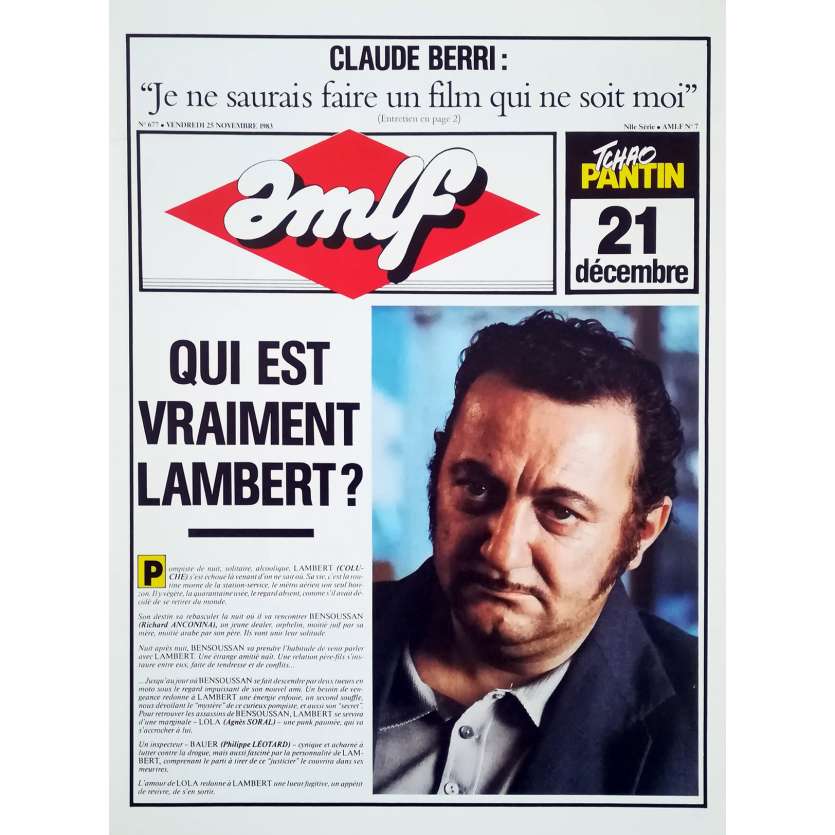 SO LONG STOOGE Original Herald 4p - 10x12 in. - 1983 - Claude Berri, Coluche