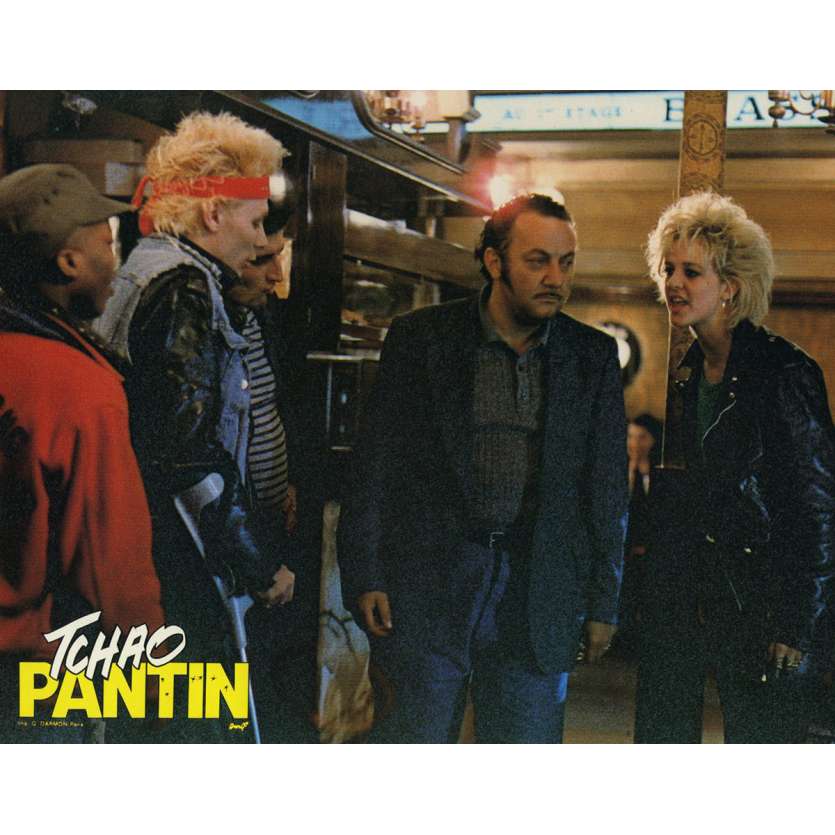 SO LONG STOOGE Original Lobby Card N01 - 9x12 in. - 1983 - Claude Berri, Coluche