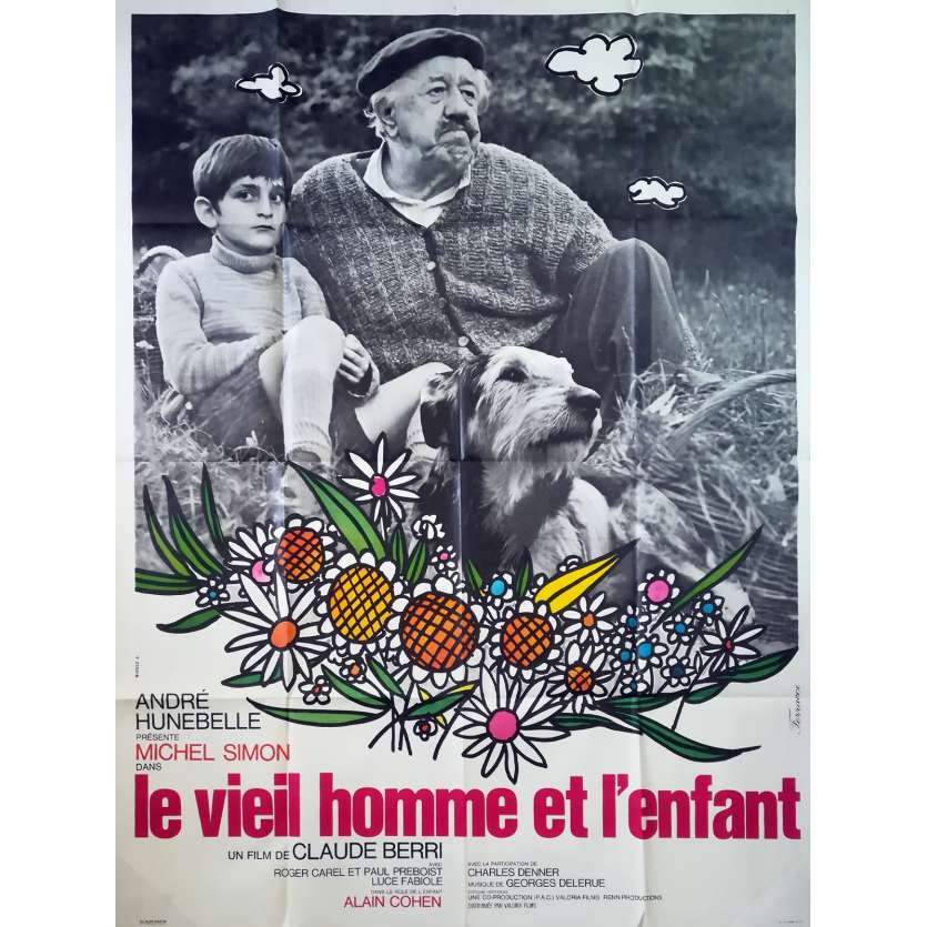 LE VIEIL HOMME ET L'ENFANT Affiche de film - 120x160 cm. - 1967 - Michel Simon, Claude Berri