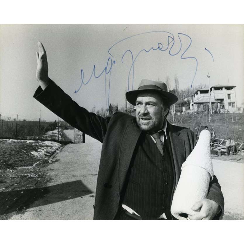 THE TRAGEDY OF A RIDICULOUS MAN Original Signed Photo - 7x9 in. - 1981 - Bernardo Bertolucci, Anouk Aimée
