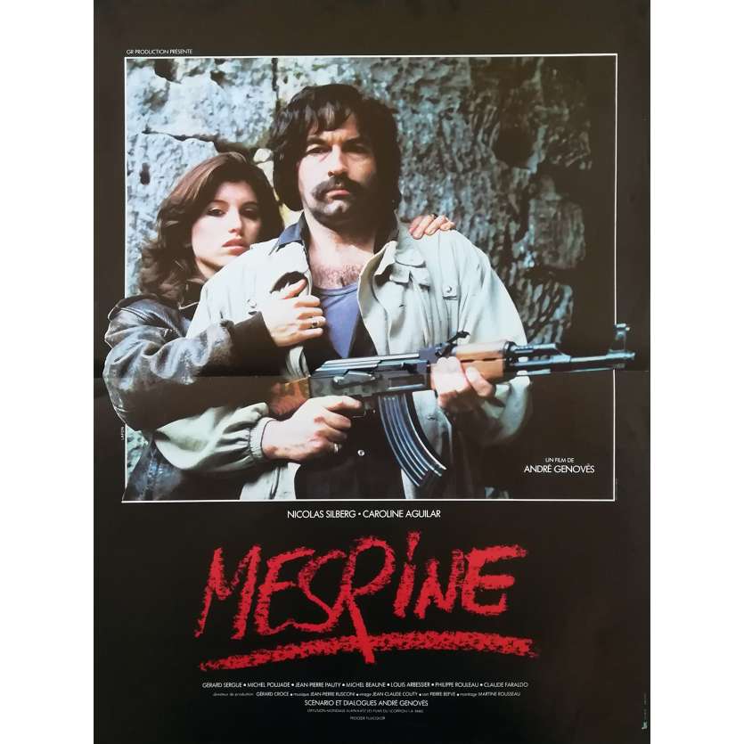 MESRINE Original Movie Poster  - 15x21 in. - 1984 - André Génovès, Nicolas Silberg