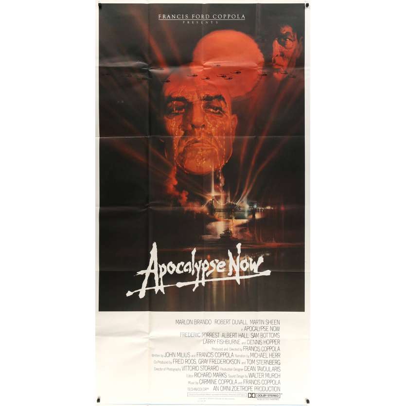 APOCALYPSE NOW Rare 3sh Movie poster - 1979 - Coppola, Brando, 3 sheet