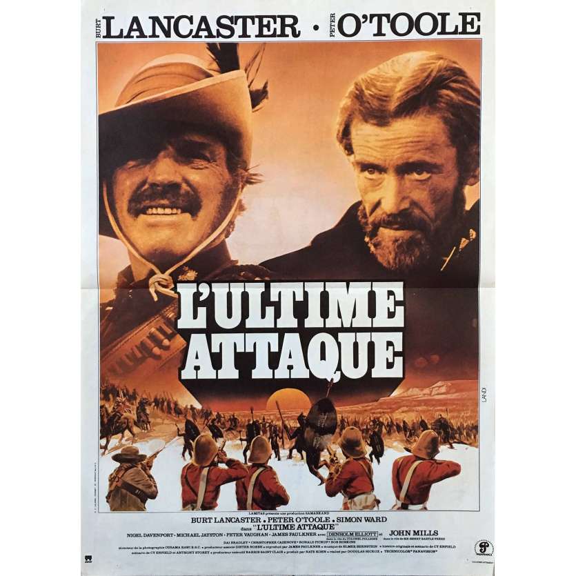 ZULU DAWN French Movie Poster 15x21 '79 Burt Lancaster, Peter O'Toole