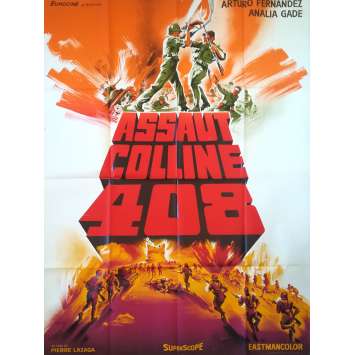 ASSAUT COLLINE 408 Affiche de film  - 120x160 cm. - 1960 - Analía Gadé, Pedro Lazaga