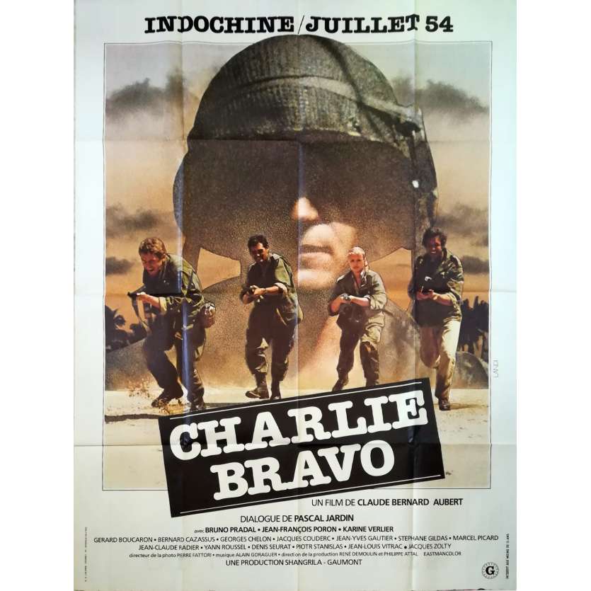 CHARLIE BRAVO Original Movie Poster  - 47x63 in. - 1980 - Claude Bernard-Aubert, Bruno Pradal