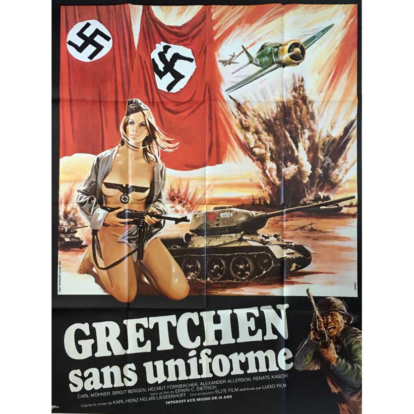 SHE DEVILS OF THE SS Original Movie Poster  - 47x63 in. - 1973 - Erwin C. Dietrich, Elisabeth Felchner