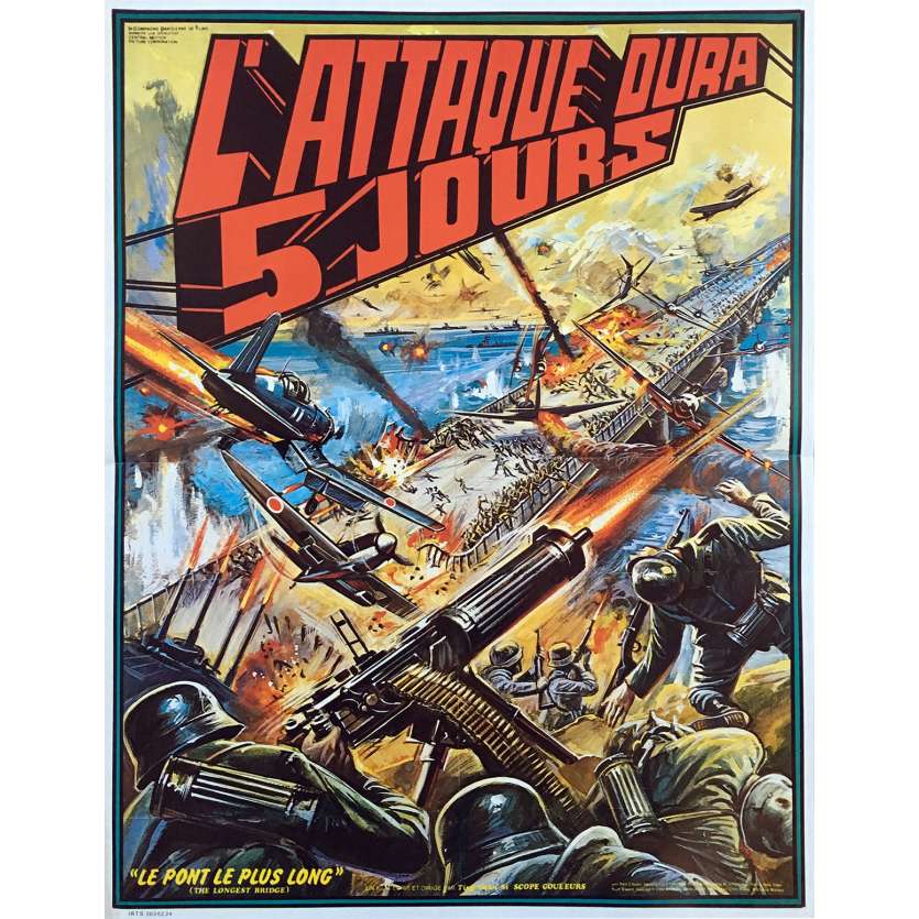 L'ATTAQUE DURA 5 JOURS Affiche de film  - 40x60 cm. - 1976 - Chun Hsiung Ko, Shan-Hsi Ting