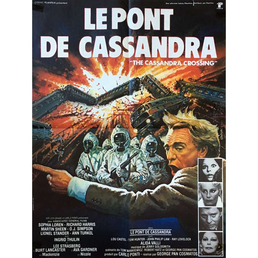 LE PONT DE CASSANDRA Affiche de film - 60x80 cm. - 1976 - Sophia Loren, George P. Cosmatos