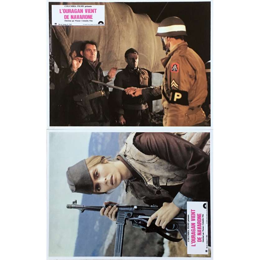 FORCE 10 FROM NAVARONE Original Lobby Cards x2 - 9x12 in. - 1978 - Guy Hamilton, Harrison Ford